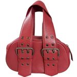 Free People  Say Yes Bag Oxblood Red Leather NWT Y2K Purse Pouchette Charm Bag Photo 7