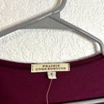 Prairie Underground Ruffle Tee Womens Size Small African Violet NWT NEW Maroon Red Photo 2