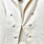 Lulus Lulu’s l White Tweed Open-Front Blazer Medium New with Tags Photo 13