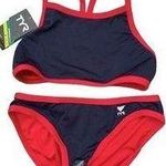 Tyr. Durafast Lite Reversible GUARD D-Back 2pc Bikini Swimsuit Red Blue Small $74 Photo 1