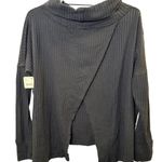 Free People Women’s Waffle Knit Turtleneck Top Size L Photo 1