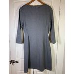Talbots  Ponte Belted Knit Dress Womens 12 Preppy Office‎ Church Basic Retro Gray Photo 3