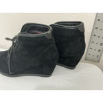 Madden Girl Womans  Dallyy Size 5.5 M Black Lace Up Wedge Booties Photo 3