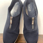 London Fog Tower By Zipper Closure Flat Sneaker Casual Shoes Navy Blue Size 9.5 Photo 0