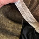 ZARA Trafalac Metallic Bronze/Gold Mini Dress 3/4 Sleeve Size Large Bodycon Photo 11