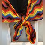 Target PRIDE Top Women’s Plus Size 1X Rainbow Pull On LGBTQ Chevron Party Photo 4
