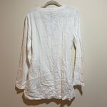 ONIA NEW  Air Linen Blend Wrap Dress Mini White Bell Sleeves Wrap Size Large Photo 9