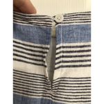 BeachLunchLounge Beach‎ Lunch Lounge Blue White Striped Sleeveless Linen Blend Dress XS Photo 8