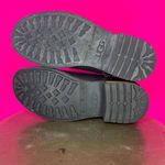 UGG  Orion Black Leather Double Buckle Detail Moto Boot Sz 7 Photo 4