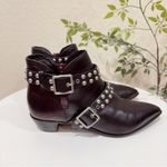 Marc by Marc Jacobs  Carroll 2strap Stud Ankle Boot Black Bootie Size 36 Preowned Photo 4