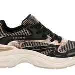 Skechers Black and Gold Chunky Sneakers Photo 3