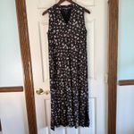 J.Jill  Maxi Dress Floral Print Sleeveless‎ Casual Sundress Petite Small Photo 7