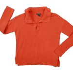 Lauren Ralph Lauren Women's‎ Orange Collared V Neck Sweater size Large Photo 0