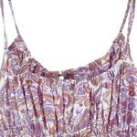 Lusana Rosa Mini Dress in Crystal Purple Paisley Size Small Sundress Australian Photo 3