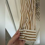 Robert Rodriguez Mariel Blouse Striped Ruffle V-Neck 3/4 Sleeves Size 6 Photo 5