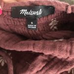 Madewell  embroidered floral top‎ with back tie detail women’s size small cotton Photo 9