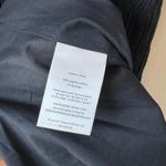 Mara Hoffman  Dress Aranza Black Smocked Puff Sleeve Pleated Midi Dress Size‎ L Photo 9