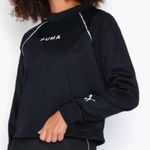 Puma XTG Black Crew Neck Crop Sweatshirt Athletic LS Top Size M Photo 1