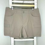 Eddie Bauer Women's Cargo Shorts Hiking Travel Everyday Casual Khaki 16 Photo 1