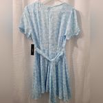 Lulus  Women's Light Blue Floral Mini Sun Dress Size L Photo 5