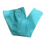 Chaus New York Aqua Trousers with Button Accent Brand New With Tag. Size 10 Blue Photo 0