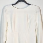 Lulus  Ivory Long Sleeve Mini Cocktail Dress with Back Bow Detail Size Medium Photo 3