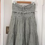 Madewell Modular gingham tiered removeable midi dress Photo 4