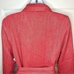 Red Dress Boutique Aura On a High Note Coat Tie Waist Double Breasted Porcelain Rose Pink M Photo 7