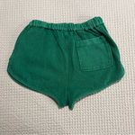Free People  Kelky Green Terry Knit Shorts Size S Photo 5