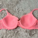 Victoria's Secret Body By Victoria Hot Pink Coral Lace & Gemstone Padded Lined Demi Bra Photo 7