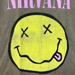 Nirvana Never Mind mineral wash Smiley Face Tshirt size large Photo 1