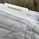 We Wore What White High Rise Denim Shorts Women’s 26 NWT Flare Bell Stretch Photo 2