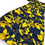 CAbi  Navy Yellow Midnight Bell Sleeve Midi Mesh 3/4 Sleeve Dress - Size Medium Photo 5