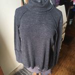 We The Free Free People split back cowl neck normcore cozy heathered top Photo 1