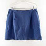 Boden Lucy Textured Mini Skirt Navy Blue 12 Photo 0
