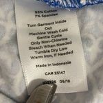 Talbots  Blue and White Full Zip Jacket with Geometric Print Photo 6