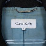 Calvin Klein Womens Wool Blend Pea Coat Jacket Size 8 Gray Classic Quiet Luxury Photo 4