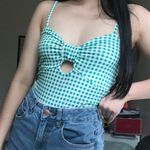 ASOS green gingham bodysuit Photo 0