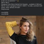 Black and Yellow Crew Neck Sweater with Bold Colorblock Design Size undefined Photo 1