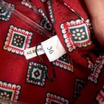 Sandro Casey Knotted Printrd Crepe De Chine Jumpsuit Claret red size 36 S Photo 6