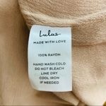 Lulus Cut-Out Crepe Wrap Dress NEW in Blush Pink size S Photo 9