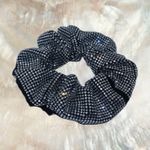 Bling Rhinestone Scrunchie Black Photo 0