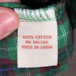 Sundance  green casual plaid button down flannel shirt Photo 7