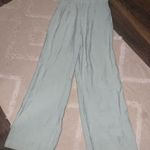 ZARA  nwot light green spring trousers high waisted S mint boho classic pants Photo 0