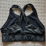 Fabletics Womens XL Black Camo Racerback Sports Bra No Padding Yoga Gym Workout Photo 2