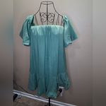 Versona NWOT  Teal Off-Shoulder Mini Dress Photo 1