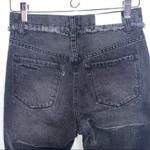 Free People Neon Blonde Black Siren Mom Fit High Rise Distressed Jeans 26 Photo 12