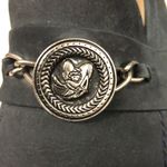 Valerie Stevens Vtg‎  cornflower dusty blue loafers with medallion women’s size 8 Photo 1