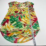 Jams World  Shirt Top Womens XS Hawaiian Kaimana Red Floral Beachy Tropical Light Photo 6