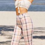 Urban Outfitters UO Leila Plaid Kick Flare Pants  Photo 0